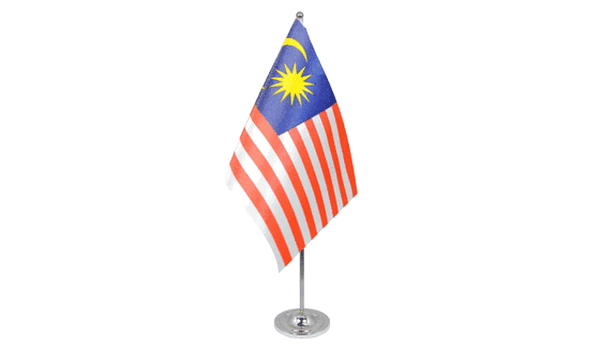 Malaysia Satin Table Flag